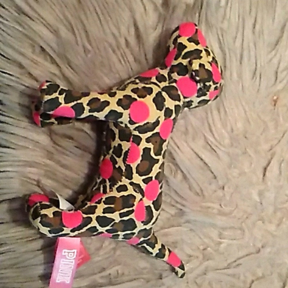 Victoria’s Secret PINK Dogs Stuffed Pink and Leopard Print